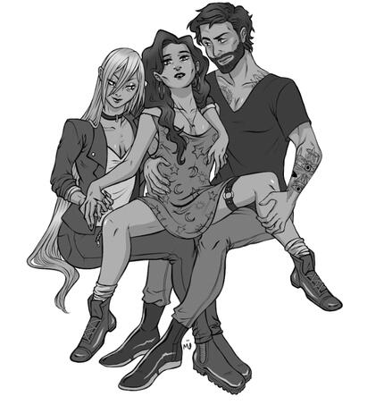 Anna, Malory, and Colin by Mr. Santua.